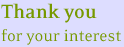 Thanks for your interest!